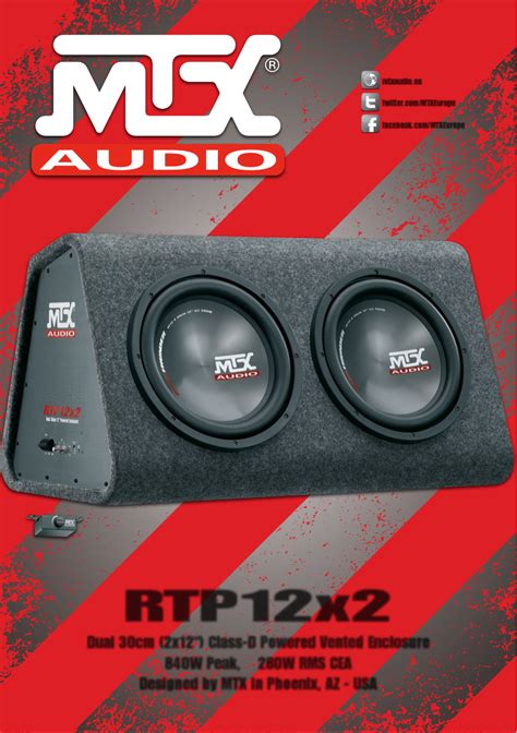 User Manual MTX Audio RTP12x2 English 24 Pages