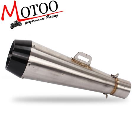 Motoo Inlet Mm Universal Motorcycle Exhaust Racing Muffler Gp Exhaust