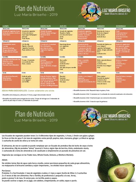 Dieta De Luz Maria Briseno