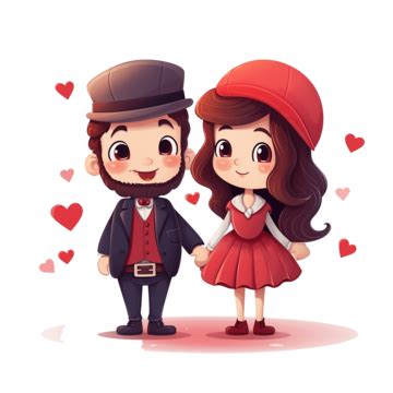 Cartoon Valentine S Day Couple Pack, Hand Drawn Love, Valentines Day ...