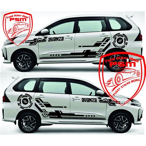 Jual New Stiker Striping Avanza Robot Stiker List Minimalis Stiker