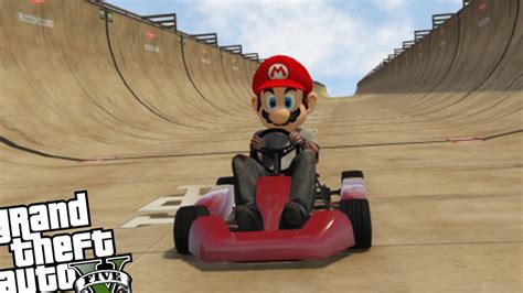 Epic Vertical Ramp Mario Kart Edition GTA 5 PC Grand Theft Auto 5