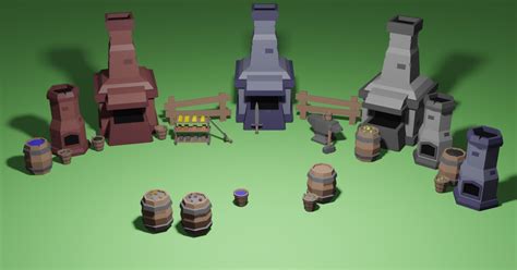 Low Poly Medieval Interior 3d Interior Unity Asset Store