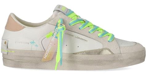 Crime London Sk Deluxe Nude Bliss Sneaker In Green Lyst