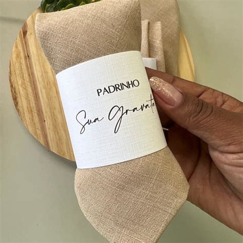 Gravata Padrinho Nude Linho Elo7 Produtos Especiais