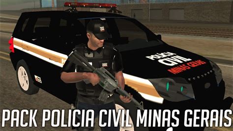 PACK PCMG POLICIA CIVIL MINAS GERAIS GTA SAN ANDREAS ANDROID PC YouTube