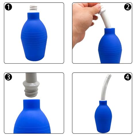 Large Enema Bulb Medical Enema Syringes Rubber Vaginal Douche Anal Douche Irrigation Long