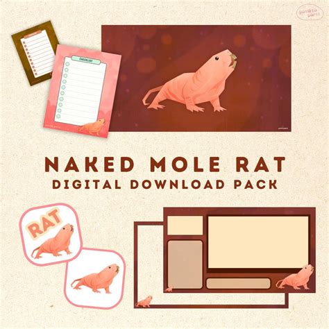 Naked Mole Rat Design Pack Wallpapers Printable To Do Checklist