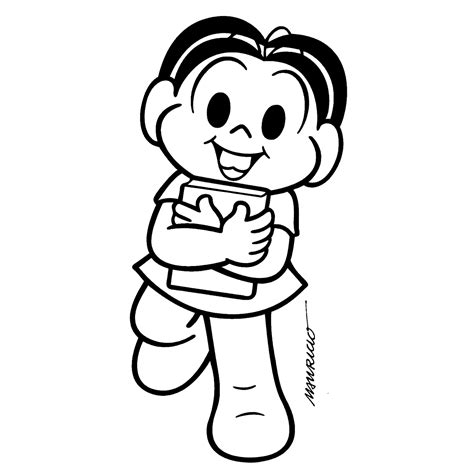 Turma Da Monica Na Escola Para Colorir - 9
