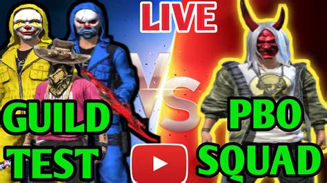 FREE FIRE LIVE GUILD TESTING GUILD TEST LIVE FF LIVE GUILD TEST