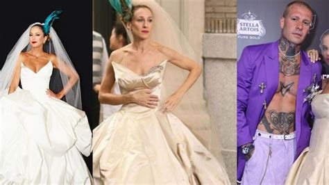 Vestido de noiva de Carrie Bradshaw Ticiane Pinheiro e Shantal repetem look icônico de Sex