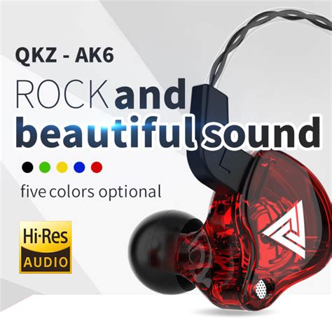 QKZ AK6 106dB 1 2m High Fidelity Wire Earphones Universal 3 5mm Sports