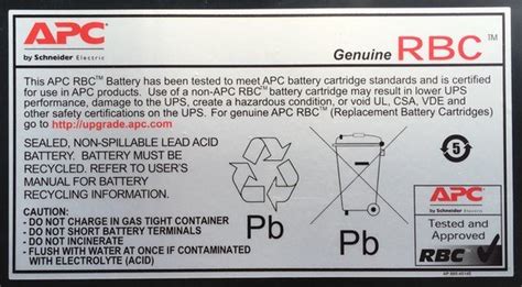 APC Replacement Battery Cartridge #117 with 2 Year Warranty - Critical ...