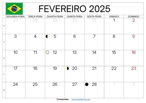 Dias úteis Fevereiro 2025