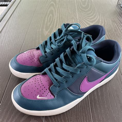 rare nike sb force  premium turquoise navy white depop