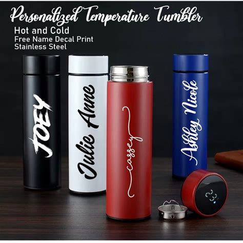 Personalized Temperature Tumbler Hot And Cold Tumbler Stainless Teel With Temperature Ml