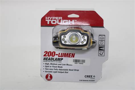Hyper Tough 200 Lumen Headlamp Property Room