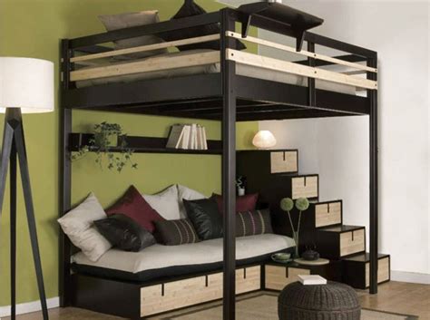 Full Low Loft Bed With Stairs Storage Desk At Shelly Mckeon Blog