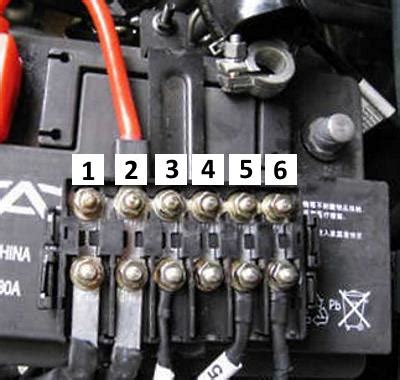 Предохранители Чери М11 (А3; 2008 - 2015)