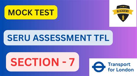 Section Mock Test Seru Assessment Tfl Youtube