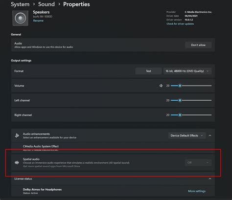 Unable to activate dolby atmos for headphones that support dolby atmos ...