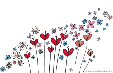 10 Simple Flower Doodles Easy To Draw Lovely To See