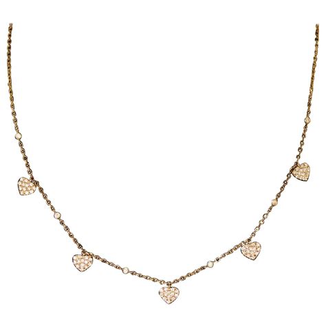 Cartier Pavé Diamond Heart Pendant Necklace At 1stdibs