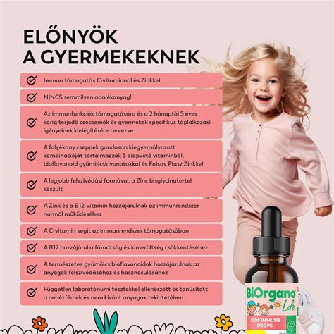 Kids Immune csepp 50 ml, gyermek immunerősítő, adalék mentes - Biorgano ...