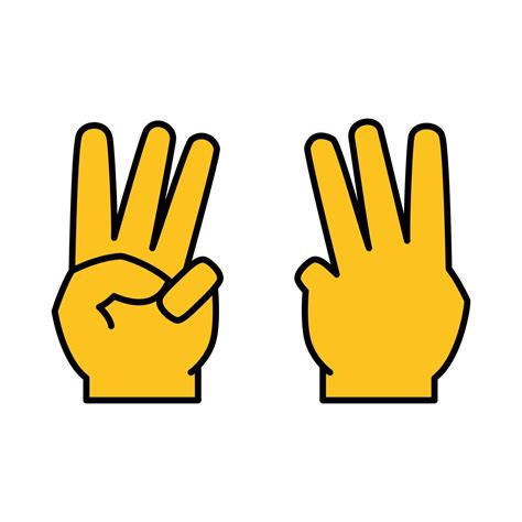 What Does The Three Fingers Emoji Mean at Pearline Beard blog