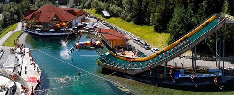 area  extrem viizisportpark tirolban az oetz voelgyi ache torkolatanal