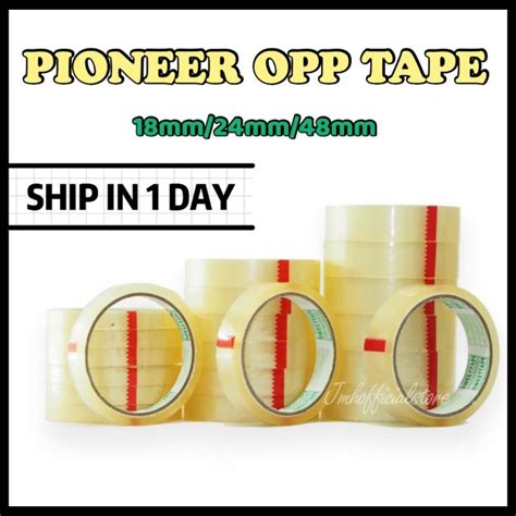 𝐑𝐞𝐚𝐝𝐲 𝐒𝐭𝐨𝐜𝐤 Pioneer Opp Packaging Tape 182448mm X 4090y X 43mic Shopee Malaysia