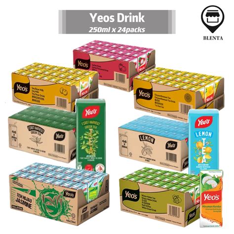 Yeos Drink Chrysanthemumlycheesoyabeanmilklemonteajasmine Tea 250ml