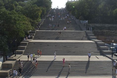 Potemkin Steps (192 of them), Odessa. Made famous by the 1930 Sergey Eisenstein's movie ...