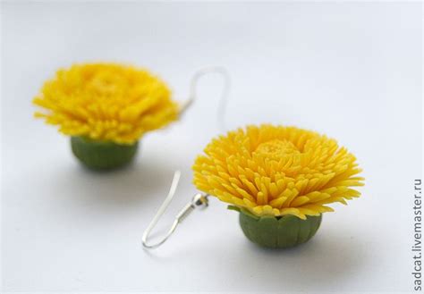 Серьги "одуванчики" в интернет-магазине на Ярмарке Мастеров | Серьги ...