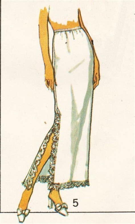 Misses Lingerie Stretch Knit Slip Half Slips Side Slit Sew Pattern Size Sewing