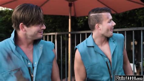 Busty Tattooed Brunette Sucks Cock And Banged In A Threesome