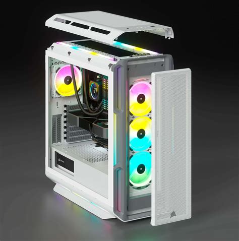 Corsair Icue 5000t Rgb Tempered Glass Mid Tower Atx Pc Case Black