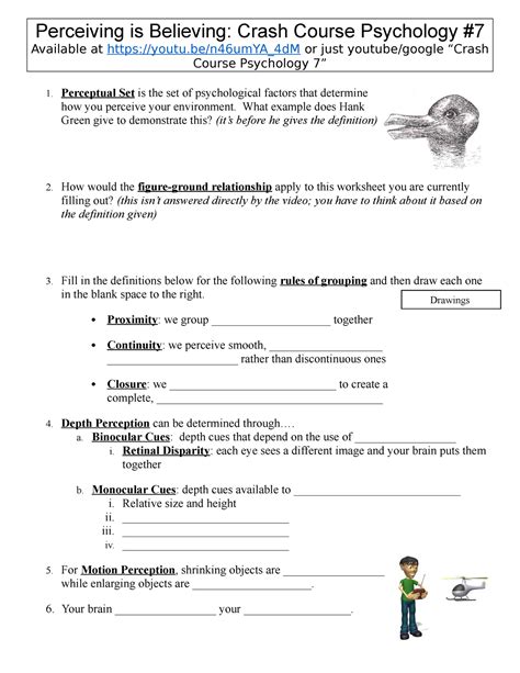 Intro To Psychology Crash Course Psychology #1 Answers