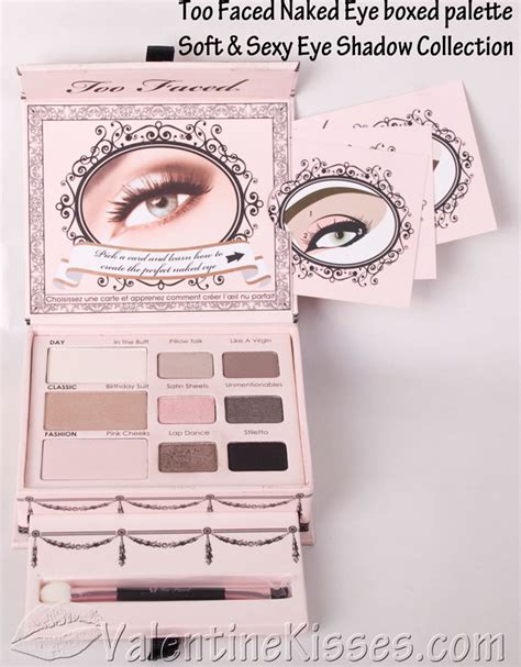 Valentine Kisses Too Faced Naked Eye Boxed Palette Swatches Review