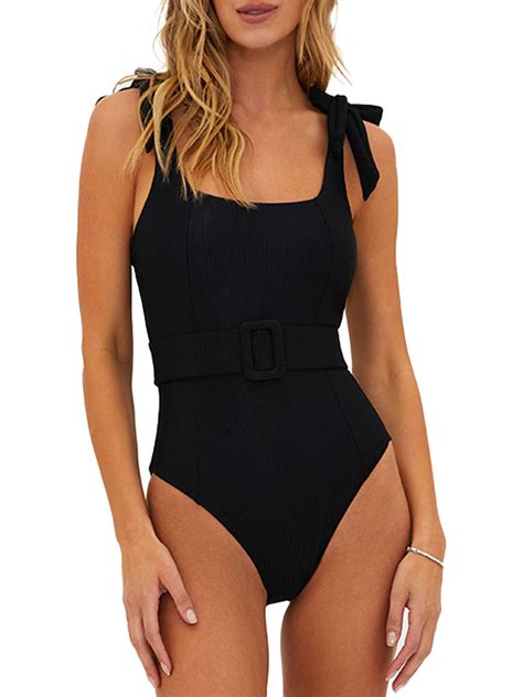 Sydney Belted One-Piece Swimsuit - Walmart.com