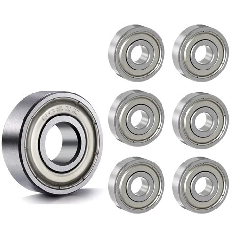 6 Pièces 608 ZZ Roulements 8 mm x 22 mm x 7 mm Roulements à Billes