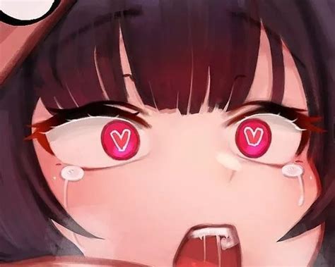 LF Color Source 1girl Red Eyes Heart Eyes Black Hair Nudes HentaiSource NUDE PICS ORG