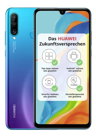 Huawei P30 Lite New Edition 256 GB LTE Peacock Blue Mit Vertrag Online