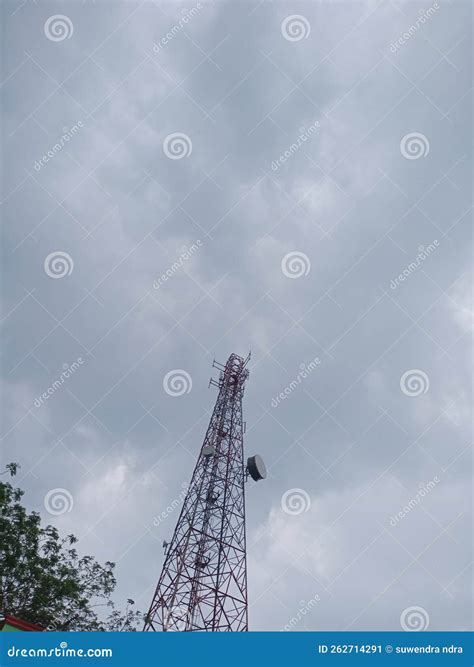 Network Towers in Rural Areas in Kampar Stock Image - Image of landmark