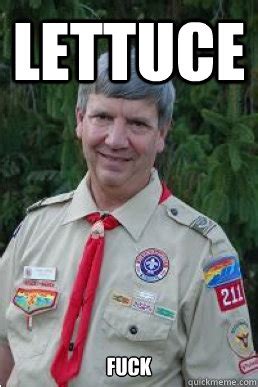 Lettuce Fuck Harmless Scout Leader Quickmeme