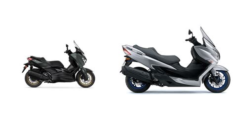 Motorrad Vergleich Yamaha Xmax 300 Tech Max 2023 Vs Suzuki Burgman 400