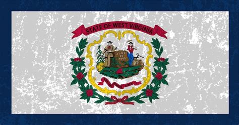 Premium Vector West Virginia State Grunge Flag Vector Illustration