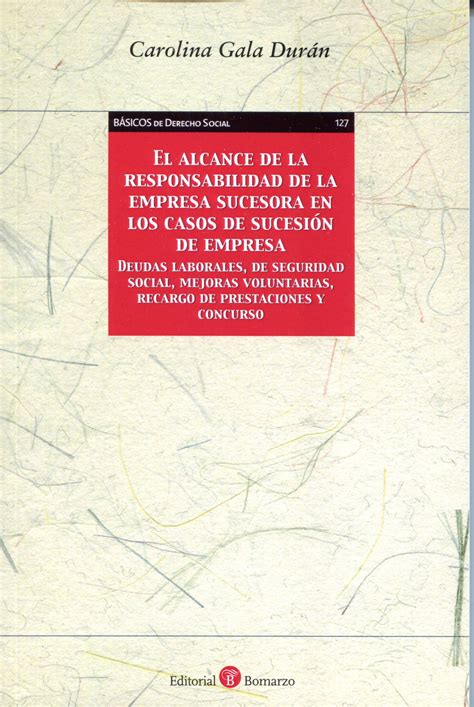 Libro: El alcance de la responsabilidad de la empresa sucesora en los