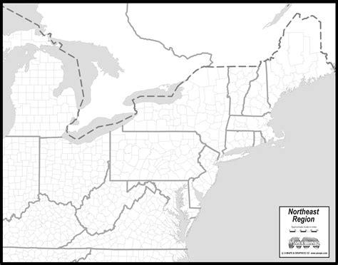 map of the northeast states 9
