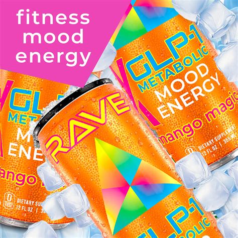 GLP-1 Support Supplement: RAVE GLP-1 Metabolic Energy — X Mood Drinks